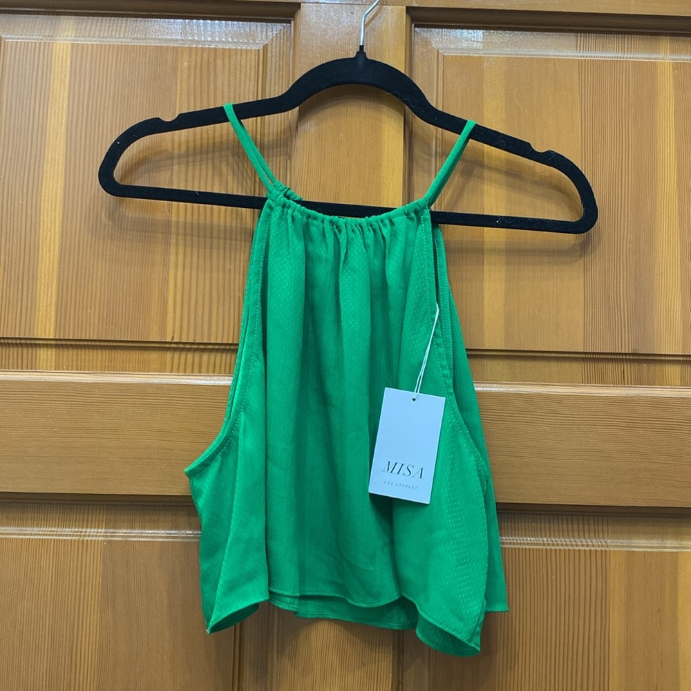 NWT MISA Los Angeles Flowy Crop Top - Picture 4 of 8